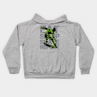 eat sleep skate Kids Hoodie